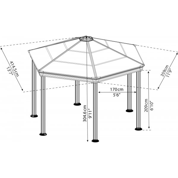 Canopia Roma Hardtop Paviljong