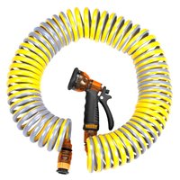 Spiralvattenslang med munstycke - 15 m Spiralvattenslang med munstycke - 15 m
