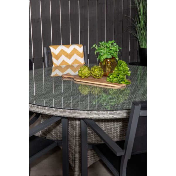 Frubol Matgrupp (�150) - Svart/Gr� - 6 Stolar