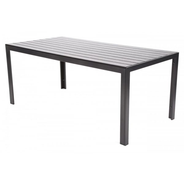 Utematgrupp Ibiza bord 185cm + 8 stolar - Svart Utematgrupp Ibiza bord 185cm + 8 stolar - Svart