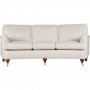 Howard Watford Deluxe svängd 4-sits soffa - 225 cm, beige & hjul i mässing Howard Watford Deluxe svängd 4-sits soffa - 225 cm, beige & hjul i mässing