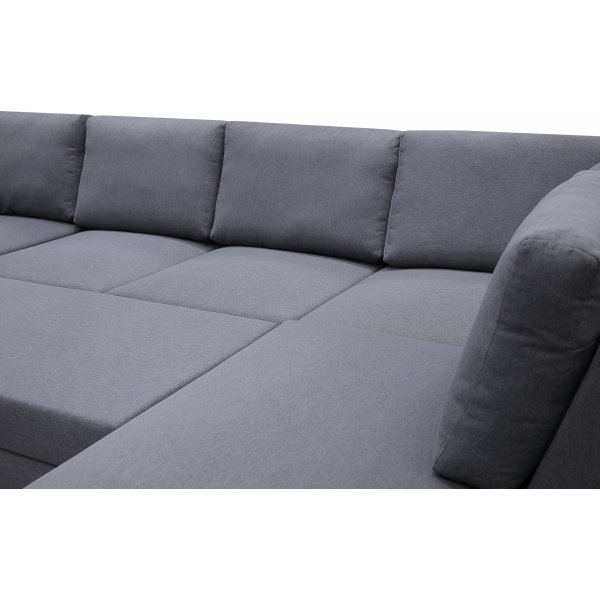 B�ddsoffa U-form m�rkgr� - Dream