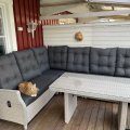 Kundbild Loungegrupp utomhus h�rnsoffa konstrotting Toledo: Jag �r mycket n�jd med h�rnsoffa...