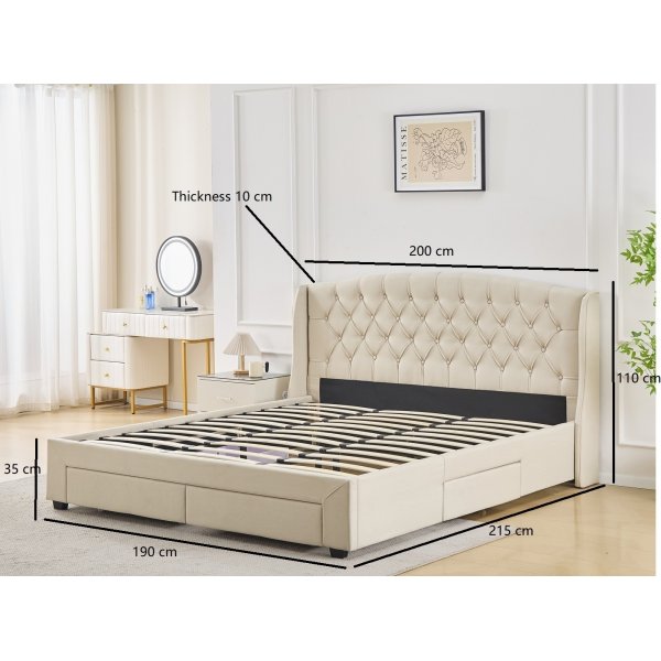 S�ngram 180 x 200 cm - Beige