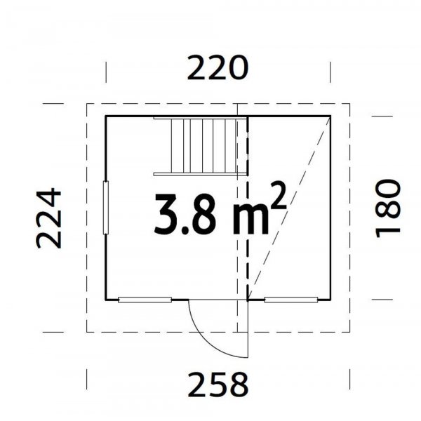 Lekstuga Tom - 3,8 m² Lekstuga Tom - 3,8 m²