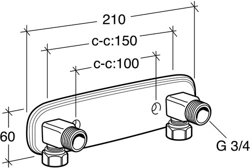 Gustavsberg Blandarf�ste 150 c-c utv.Krom.