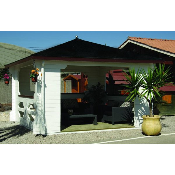 Paviljong 4x4 tr� Melvin - Tr�dg�rdspaviljong Nordcabin 13.5 m�