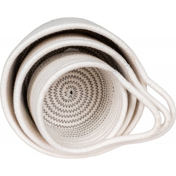 Korgset 3 st - Vit/gr�