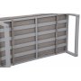 Modulsoffa Mediolan med bord - Silver/taupe