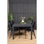 Holma Matgrupp (160x100) - Svart - 4 Stolar