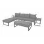 Modulsoffa Mediolan med bord - Silver/taupe