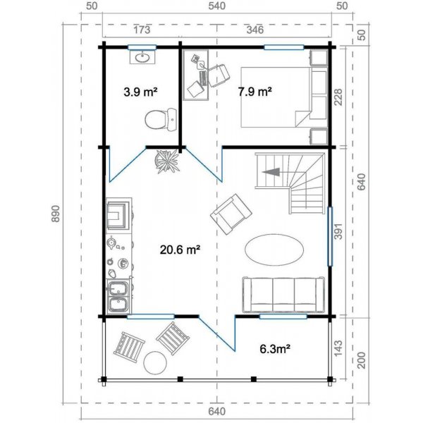 Fritidshus Ingela A - 44 m�