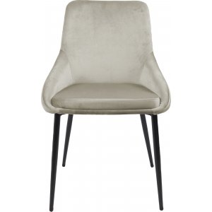 Stol i beige sammet - Theo