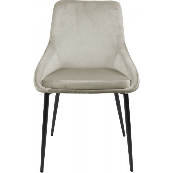 Stol i beige sammet - Theo