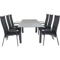 Ekenäs Matgrupp (152x90) - Svart/Grå - 6 Stolar Ekenäs Matgrupp (152x90) - Svart/Grå - 6 Stolar
