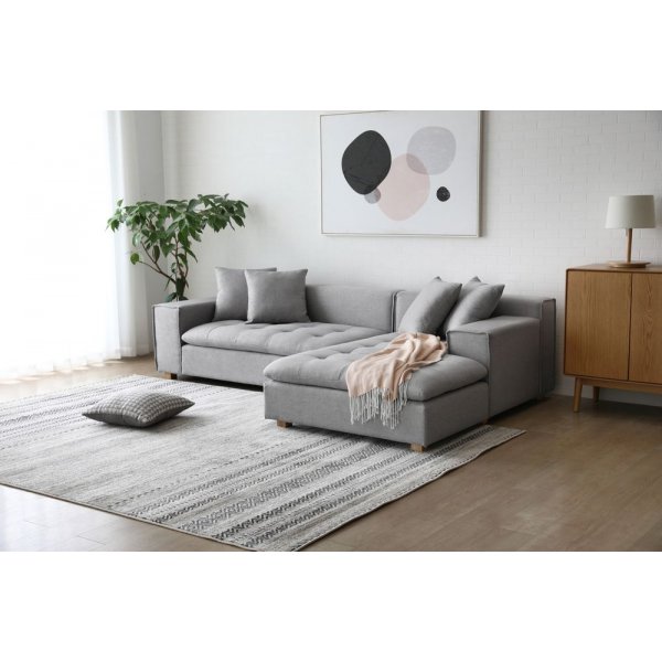 Divansoffa 251 cm Gr� - Sake