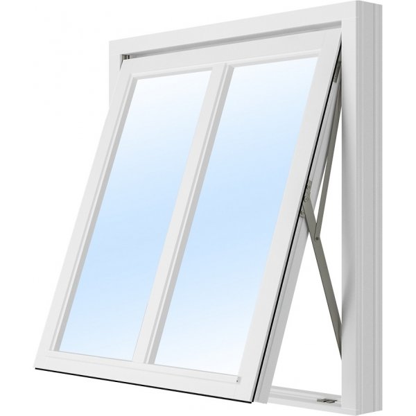 Vridfnster med mittpost - 3-glas - Tr - U-vrde 1,1 - Outlet