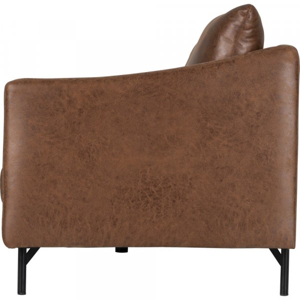Vintage soffa 3-sits brun 223 cm