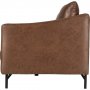 Vintage soffa 3-sits brun 223 cm