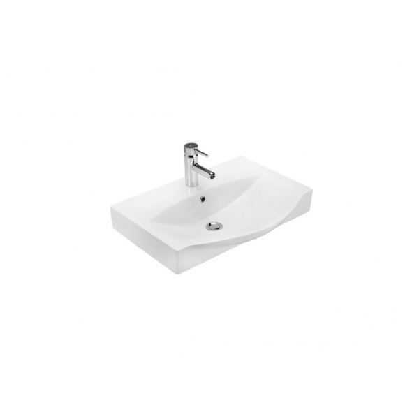 Møbelpakke Senso 65 - Træfarvet med spejlskab Møbelpakke Senso 65 - Træfarvet med spejlskab