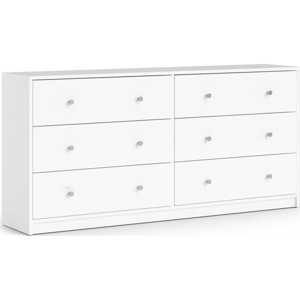 Byr� vit med 6 l�dor 143 cm bred