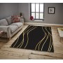 Estera 70 matta 160 x 230 cm - Svart/guld