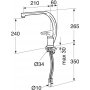 GBG Nordic k�ksblandare h�g pip - 8303203