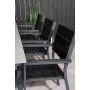 Prssebo Matgrupp (160x100) - Svart/Gr - 6 Stolar