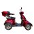 Promenade scooter med 4 hjul - Sort & rd