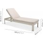Portals loungegrupp 4 - Vit/teak