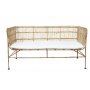 Galice rattan sofa - Natur/metal