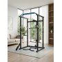 Power Rack Heimtrainer 220 cm - Komplette Trainingsstation mit J-Haken