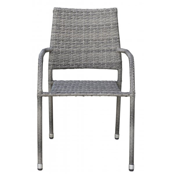 Ida pinottava ulkotuoli harmaata synteettistä rottinkia Ida pinottava ulkotuoli harmaata synteettistä rottinkia