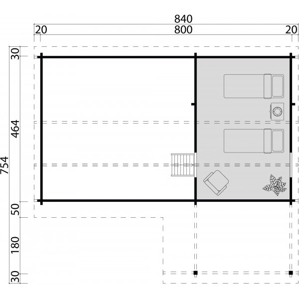 Fritidshus Barbro B - 39,6 m² Fritidshus Barbro B - 39,6 m²