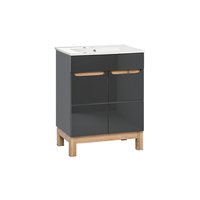 Tvättställsskåp Bali 820 - grafit 60D/9060 Tvättställsskåp Bali 820 - grafit 60D/9060