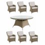 Gartengruppe - Florida | 150 cm - Naturfarbenes Rattan