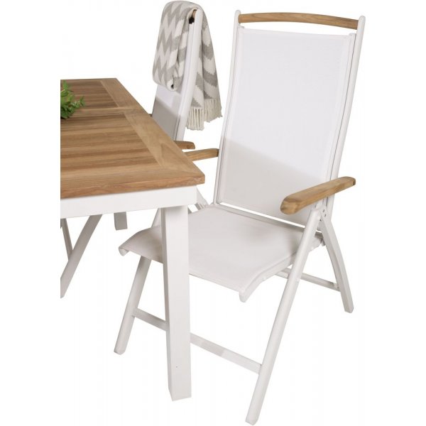 Dotorp Matgrupp (160x90) - Vit/Natur - 4 Stolar Dotorp Matgrupp (160x90) - Vit/Natur - 4 Stolar