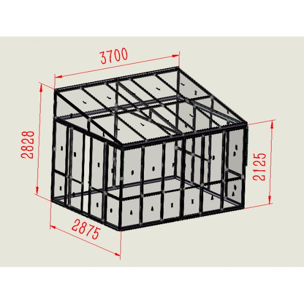 Uterum Sunrise med aluminium stomme och skjutdörrar - 10,1 m² Uterum Sunrise med aluminium stomme och skjutdörrar - 10,1 m²