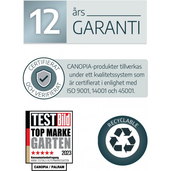 Canopia Rubicon Ultrahållbar Redskapsbod 7,2 m² - Mörkgrå Canopia Rubicon Ultrahållbar Redskapsbod 7,2 m² - Mörkgrå