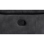 Reclinersoffa 2-sits extra bred i gr�tt - 197 cm
