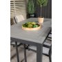 Ekens Spisegruppe (152x90) - Sort/Gr - 4 Stole