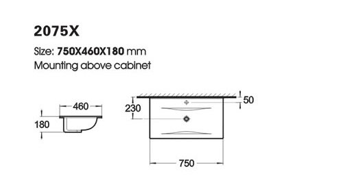 Møbelpakke Torino 75 - Hvid med spejl Møbelpakke Torino 75 - Hvid med spejl