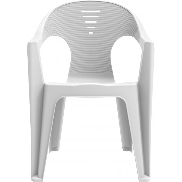 Torsby - Valkoinen muovituoli + Puhdistussuihke ulkokalusteisiin Torsby - Valkoinen muovituoli + Puhdistussuihke ulkokalusteisiin