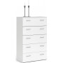Space Byr� vit med 5 l�dor bredd 74 cm och 115 cm h�g