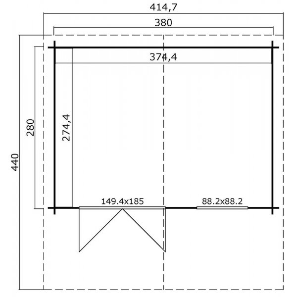 Friggebod Olga 28 - 10,6 m