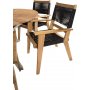Salstad Matgrupp (140) - Natur/Silver - 6 Stolar