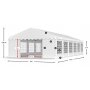 Partytelt Eco 1 i PE - 6 x 12 m