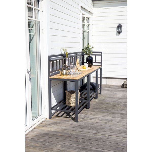 Maglehem k�ksb�nk � H�rndel � Svart/tr�