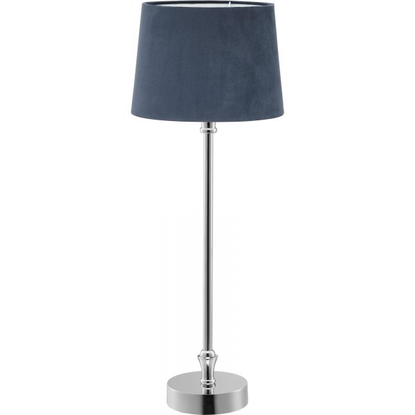 Liam bordslampa - Bl�/krom - 59 cm