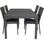 Holma Matgrupp (160x100) - Svart - 4 Stolar